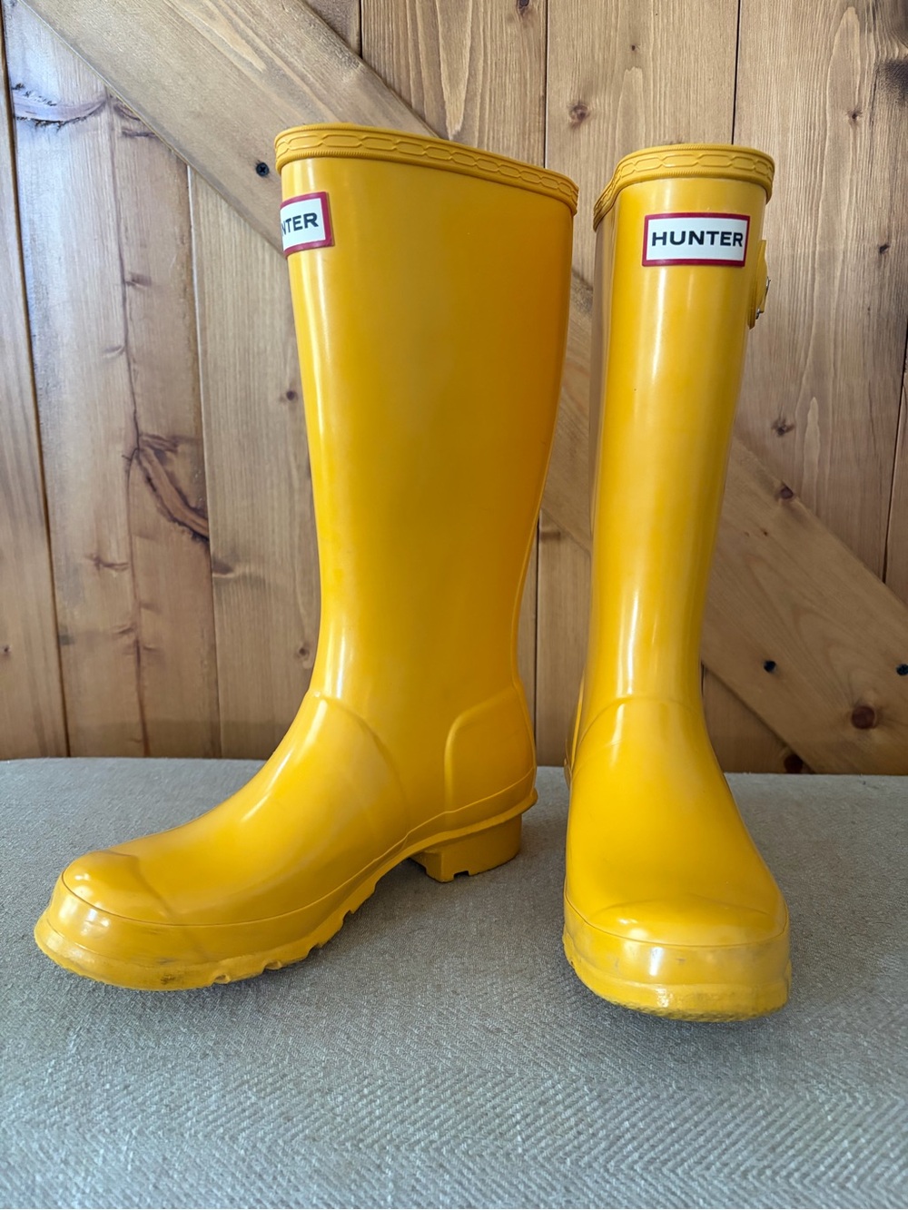 Hunter Original Yellow Rain Boots | Big Kids 3 Boys/4 Girls